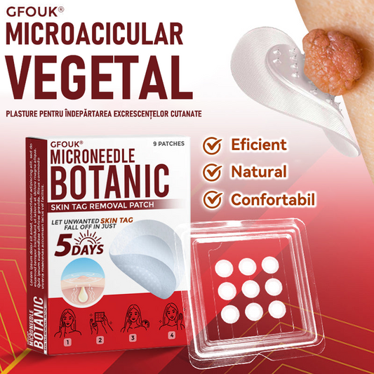 ✅ GFOUK® 🗽Plasture botanic cu microace pentru îndepărtarea verucilor și a negilor